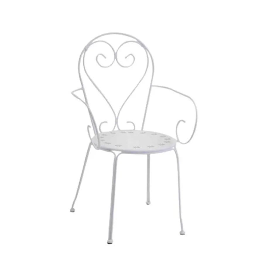 Scaun de grădină fabricat în întregime din metal - Archive Viadurini