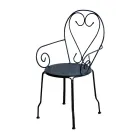 Scaun de grădină fabricat în întregime din metal - Archive Viadurini