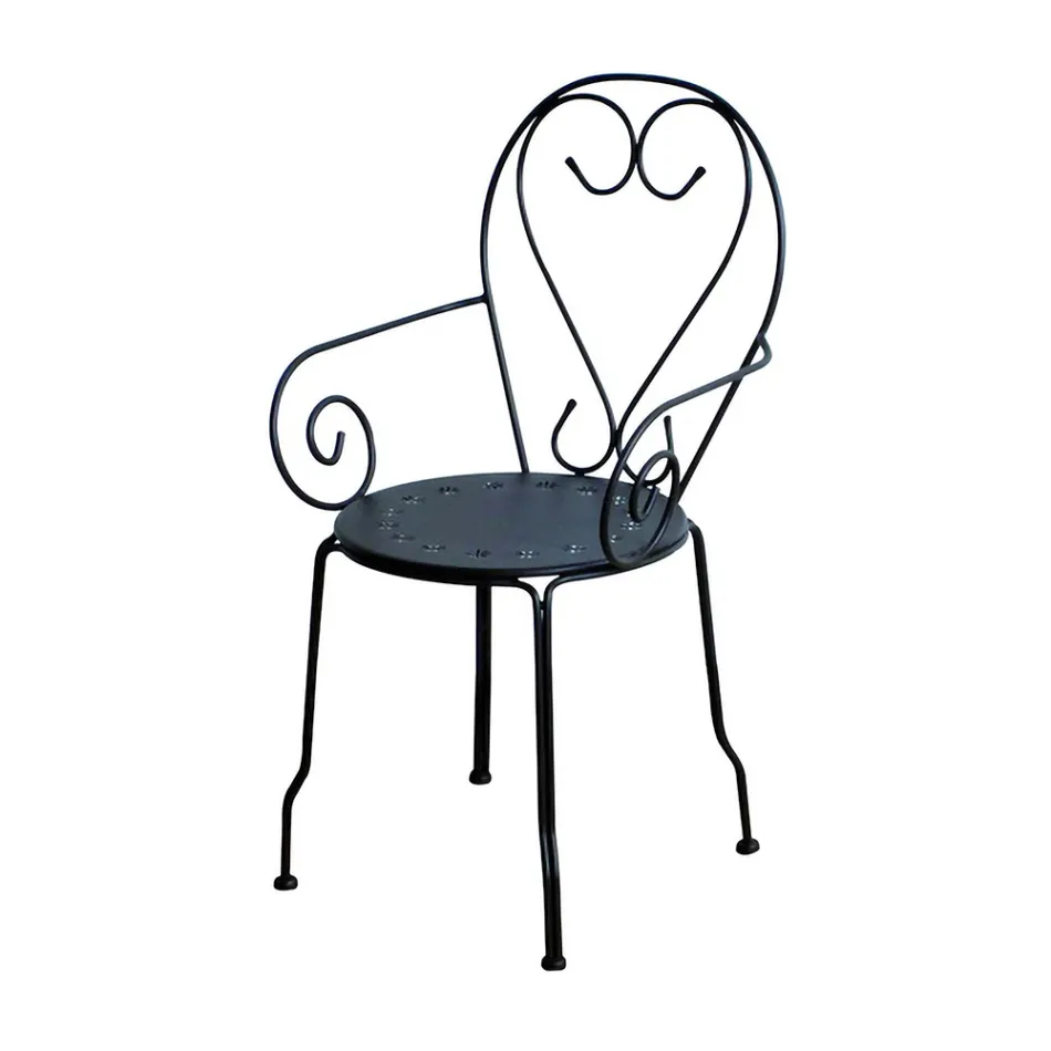 Scaun de grădină fabricat în întregime din metal - Archive Viadurini