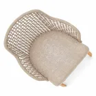 Modern Varaschin Emma fotoliu de gradina din lemn iroko solid Viadurini