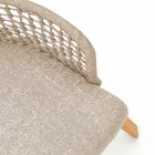 Modern Varaschin Emma fotoliu de gradina din lemn iroko solid Viadurini