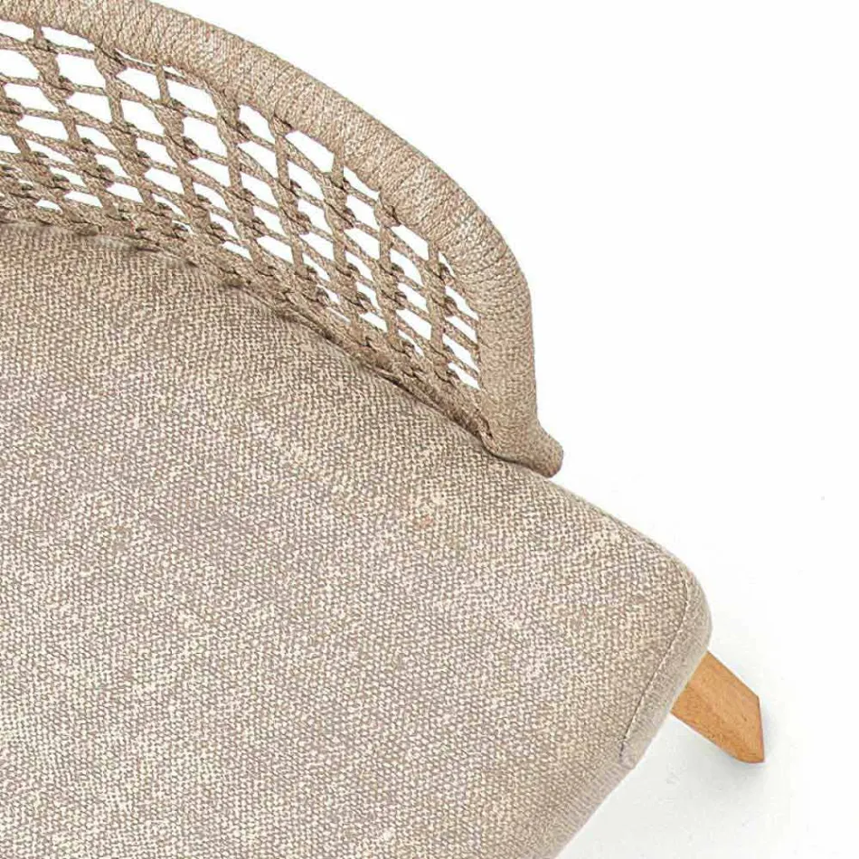 Modern Varaschin Emma fotoliu de gradina din lemn iroko solid Viadurini