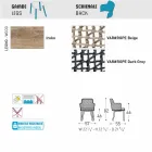 Modern Varaschin Emma fotoliu de gradina din lemn iroko solid Viadurini