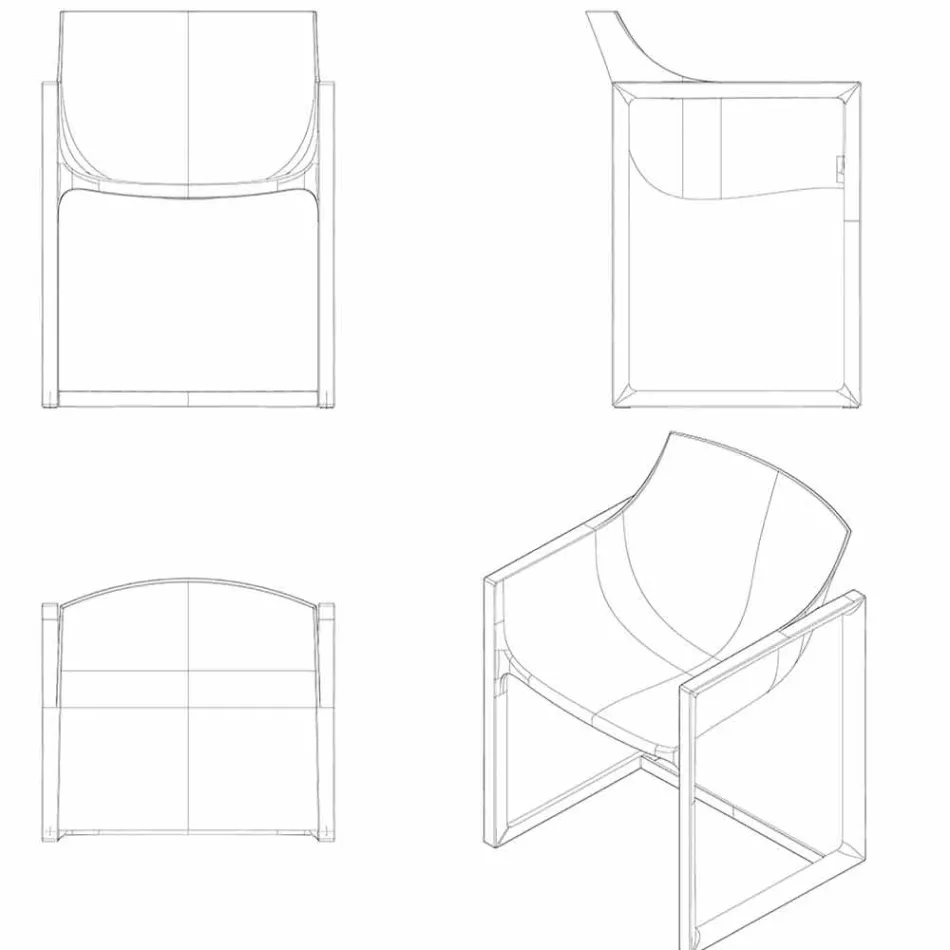 WallStreet Vondom fotoliu de grădină, polipropilenă și fibră de sticlă Viadurini