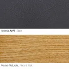 Fotoliu pentru living cu suport pentru picioare din piele și lemn Fabricat în Italia - Fluture Viadurini