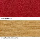 Fotoliu pentru living cu suport pentru picioare din piele și lemn Fabricat în Italia - Fluture Viadurini