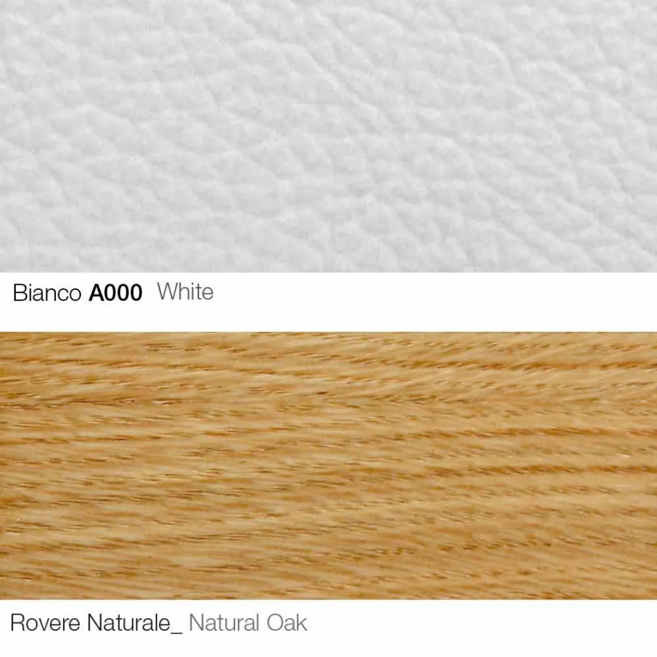 Fotoliu pentru living cu suport pentru picioare din piele și lemn Fabricat în Italia - Fluture Viadurini