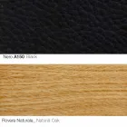 Fotoliu pentru living cu suport pentru picioare din piele și lemn Fabricat în Italia - Fluture Viadurini