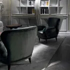 Scaun captusit salon design clasic L78xP75cm, Benny Viadurini