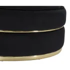 Fotoliu tapițat și tapițat pentru cameră de zi în țesătură cu decorațiuni - patch Viadurini