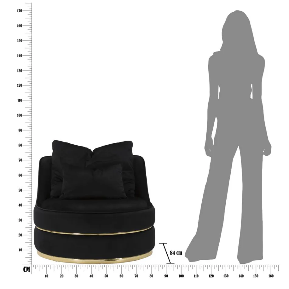 Fotoliu tapițat și tapițat pentru cameră de zi în țesătură cu decorațiuni - patch Viadurini