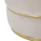 Fotoliu tapițat și tapițat pentru cameră de zi în țesătură cu decorațiuni - patch Viadurini