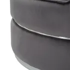 Fotoliu tapițat și tapițat pentru cameră de zi în țesătură cu decorațiuni - patch Viadurini