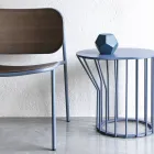 Fotoliu Sufragerie din Lemn si Metal Made in Italy 2 Piese - Saffia Viadurini