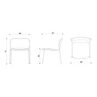 Fotoliu Sufragerie din Lemn si Metal Made in Italy 2 Piese - Saffia Viadurini