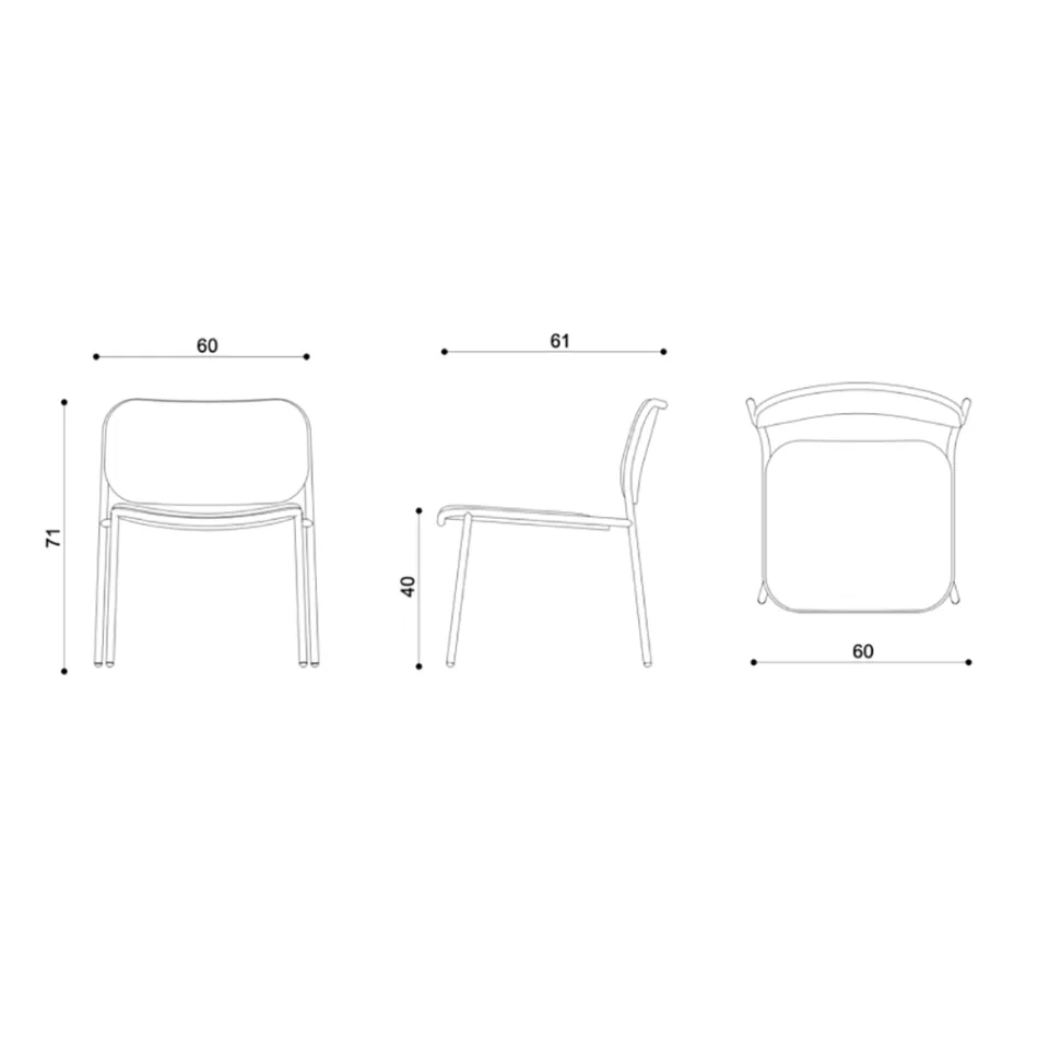 Fotoliu Sufragerie din Tesatura si Metal Made in Italy 2 Piese - Sangria Viadurini