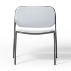 Fotoliu Sufragerie din Tesatura si Metal Made in Italy 2 Piese - Sangria Viadurini