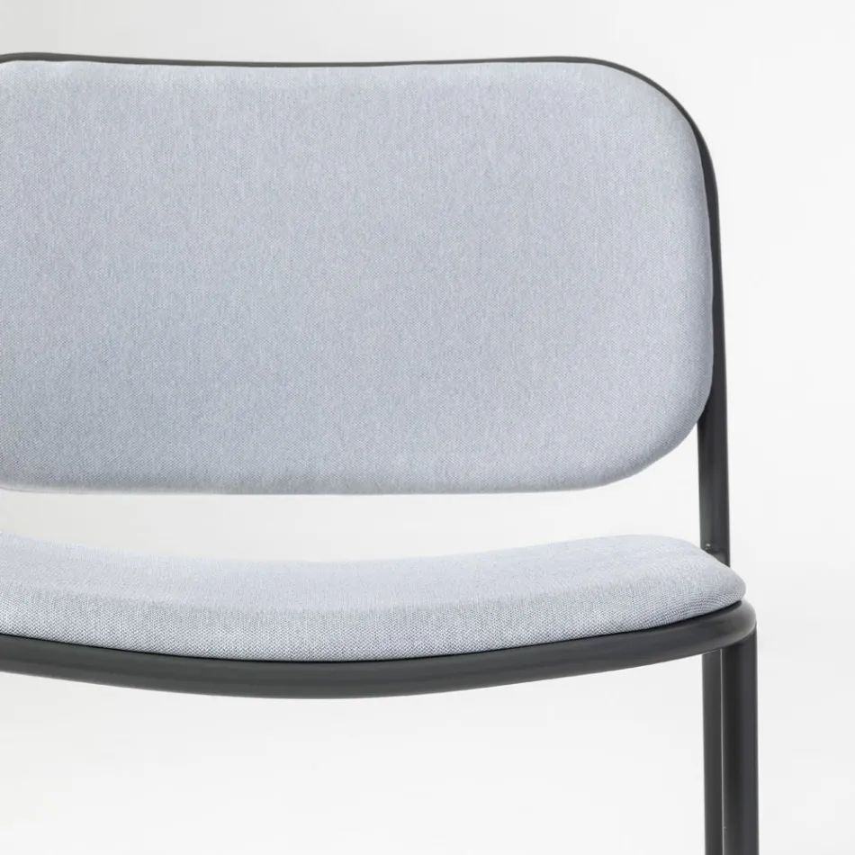 Fotoliu Sufragerie din Tesatura si Metal Made in Italy 2 Piese - Sangria Viadurini