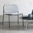 Fotoliu Sufragerie din Tesatura si Metal Made in Italy 2 Piese - Sangria Viadurini