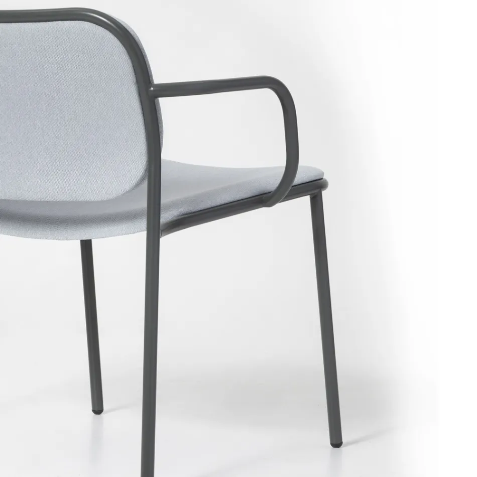 Fotoliu Sufragerie Imbracat in Tesatura Made in Italy 2 Piese - Sangria Viadurini