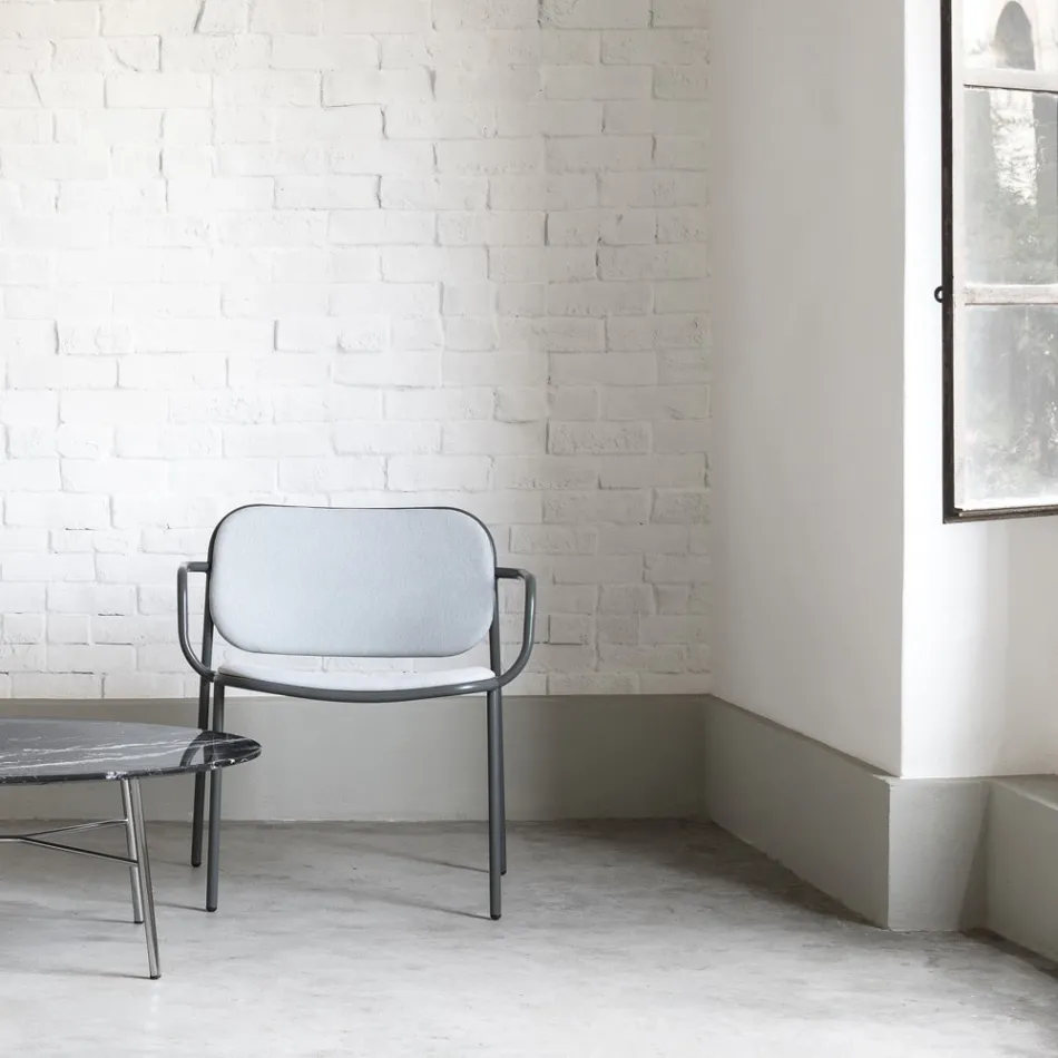 Fotoliu Sufragerie Imbracat in Tesatura Made in Italy 2 Piese - Sangria Viadurini