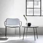 Fotoliu Sufragerie Imbracat in Tesatura Made in Italy 2 Piese - Sangria Viadurini