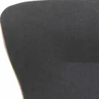 Fotoliu rotativ de living din piele și metal Fabricat în Italia - Fluture Viadurini