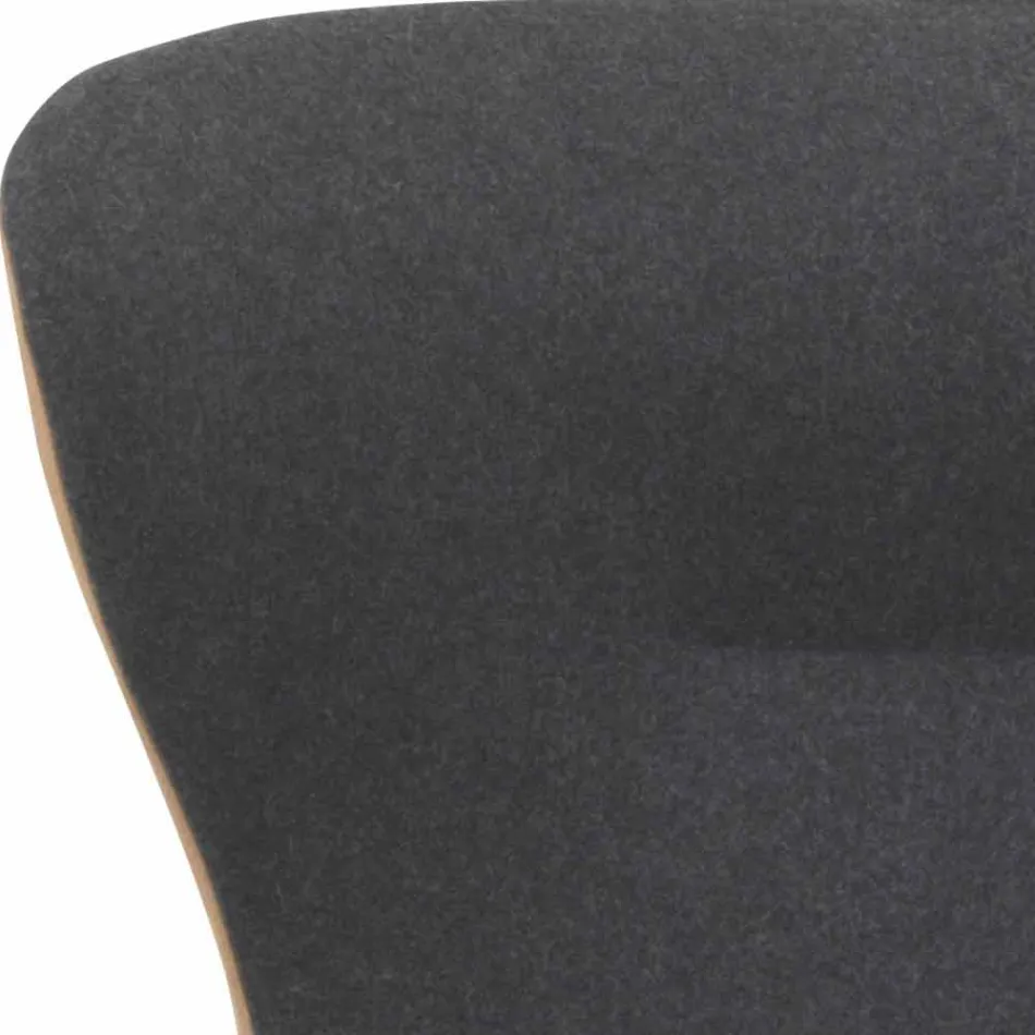 Fotoliu rotativ de living din piele și metal Fabricat în Italia - Fluture Viadurini