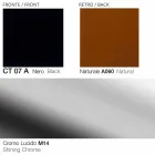 Fotoliu rotativ de living din piele și metal Fabricat în Italia - Fluture Viadurini