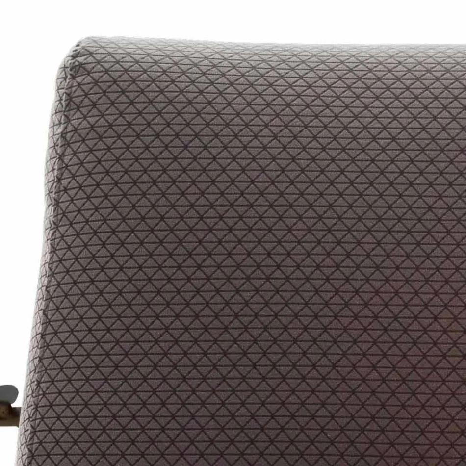 Fotoliu din living din țesătură cu structură metalică Fabricat în Italia - Manila Viadurini