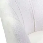 Fotoliu de sufragerie din metal și țesătură - Backdrop Viadurini