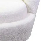 Fotoliu de sufragerie din metal și țesătură - Backdrop Viadurini