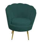 Fotoliu de sufragerie din metal și catifea - Backdrop Viadurini