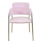 Fotoliu de living din metal auriu și catifea - Flag Viadurini