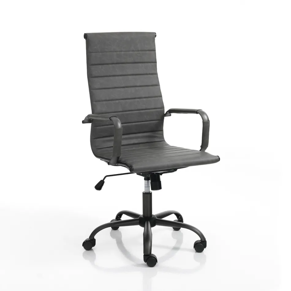 Fotoliu de birou cu spătar înalt sau jos - Rubidio Viadurini