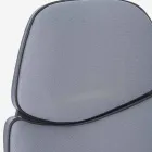 Scaun de birou pivotant reglabil din otel si poliester - Luigio Viadurini