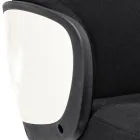 Scaun de birou pivotant reglabil din otel si poliester - Luigio Viadurini