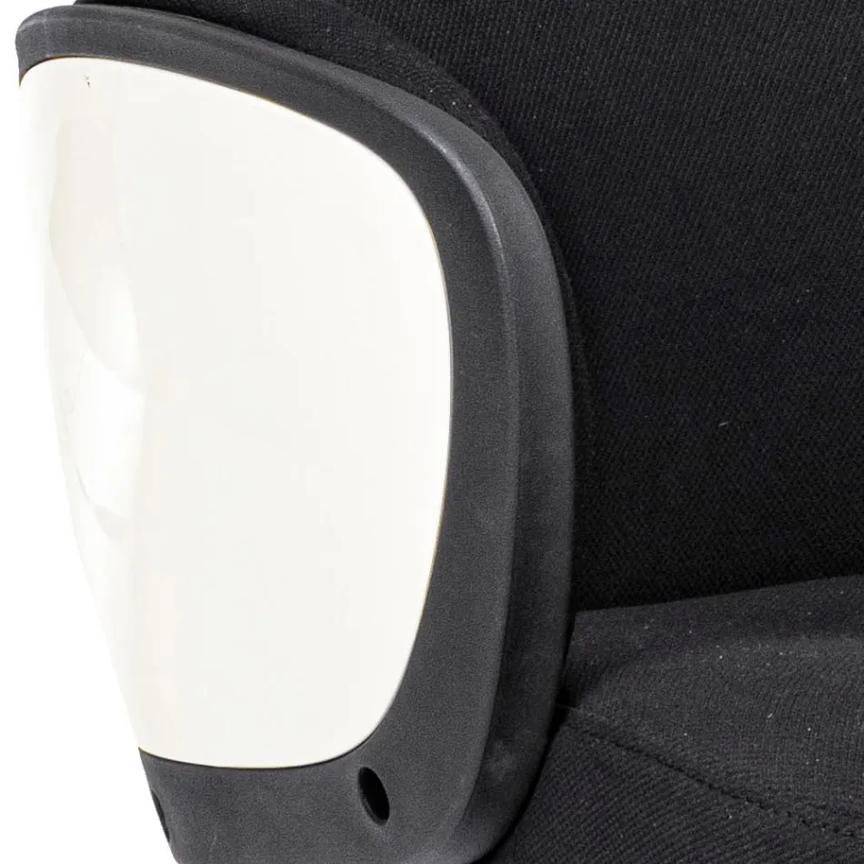 Scaun de birou pivotant reglabil din otel si poliester - Luigio Viadurini