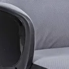 Scaun de birou pivotant reglabil din otel si poliester - Luigio Viadurini