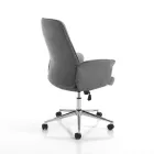 Fotoliu de birou din metal și țesătură și ridicător reglabil - auriu Viadurini