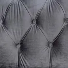 Fotoliu cu design clasic din lemn și efect de catifea gri sau roz - Sanny Viadurini