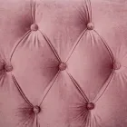 Fotoliu cu design clasic din lemn și efect de catifea gri sau roz - Sanny Viadurini