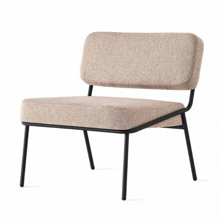 Fotoliu de design cu scaun și spătar din material fabricat în Italia - Connubia Sixty Viadurini