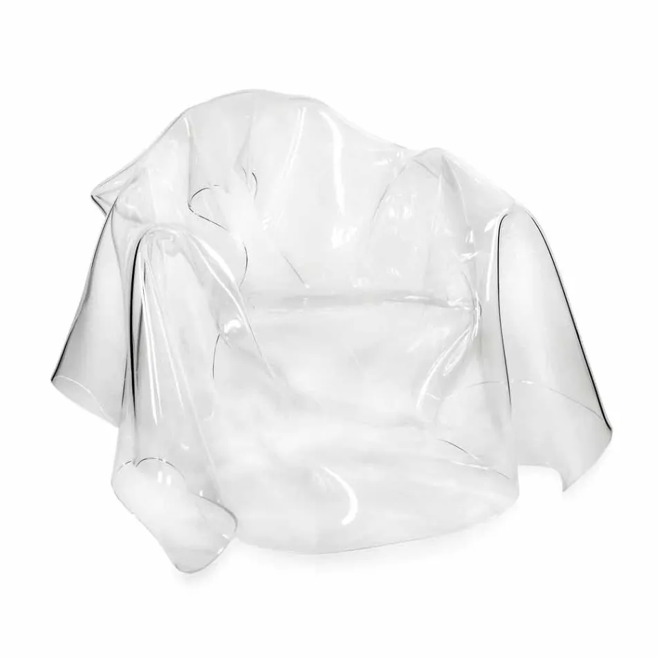 Fotoliu modern de design plexiglass Paris, a făcut în Italia Viadurini