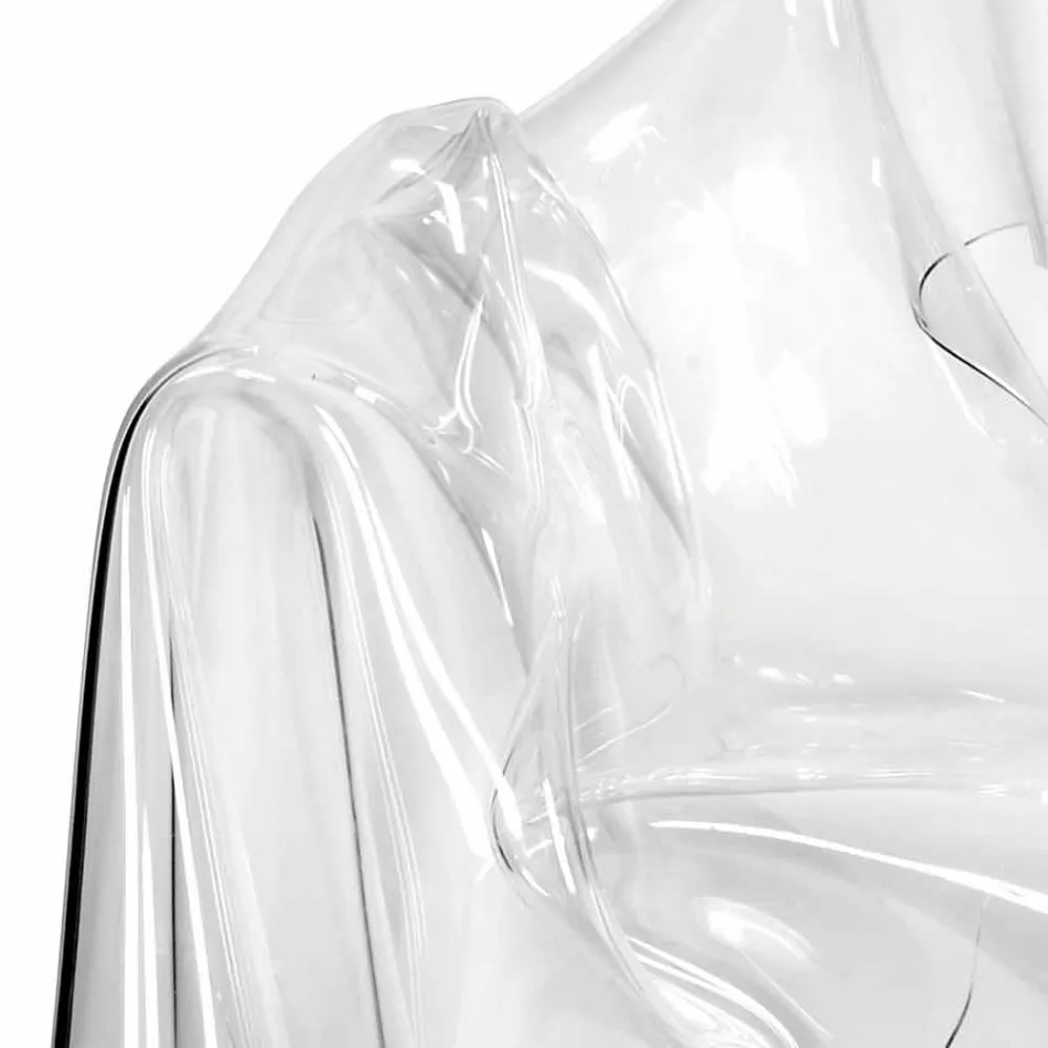 Fotoliu modern de design plexiglass Paris, a făcut în Italia Viadurini