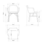 Fotoliu de inalta calitate cu scaun din catifea sau stofa Made in Italy - Molde Viadurini