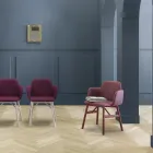 Fotoliu de inalta calitate cu scaun din catifea sau stofa Made in Italy - Molde Viadurini