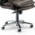 Scaun din piele de design orientat în Italia Gemma Viadurini