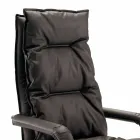 Scaun din piele de design orientat în Italia Gemma Viadurini