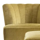 Design fotoliu din țesături din cauciuc Grilli Kipling realizat în Italia Viadurini